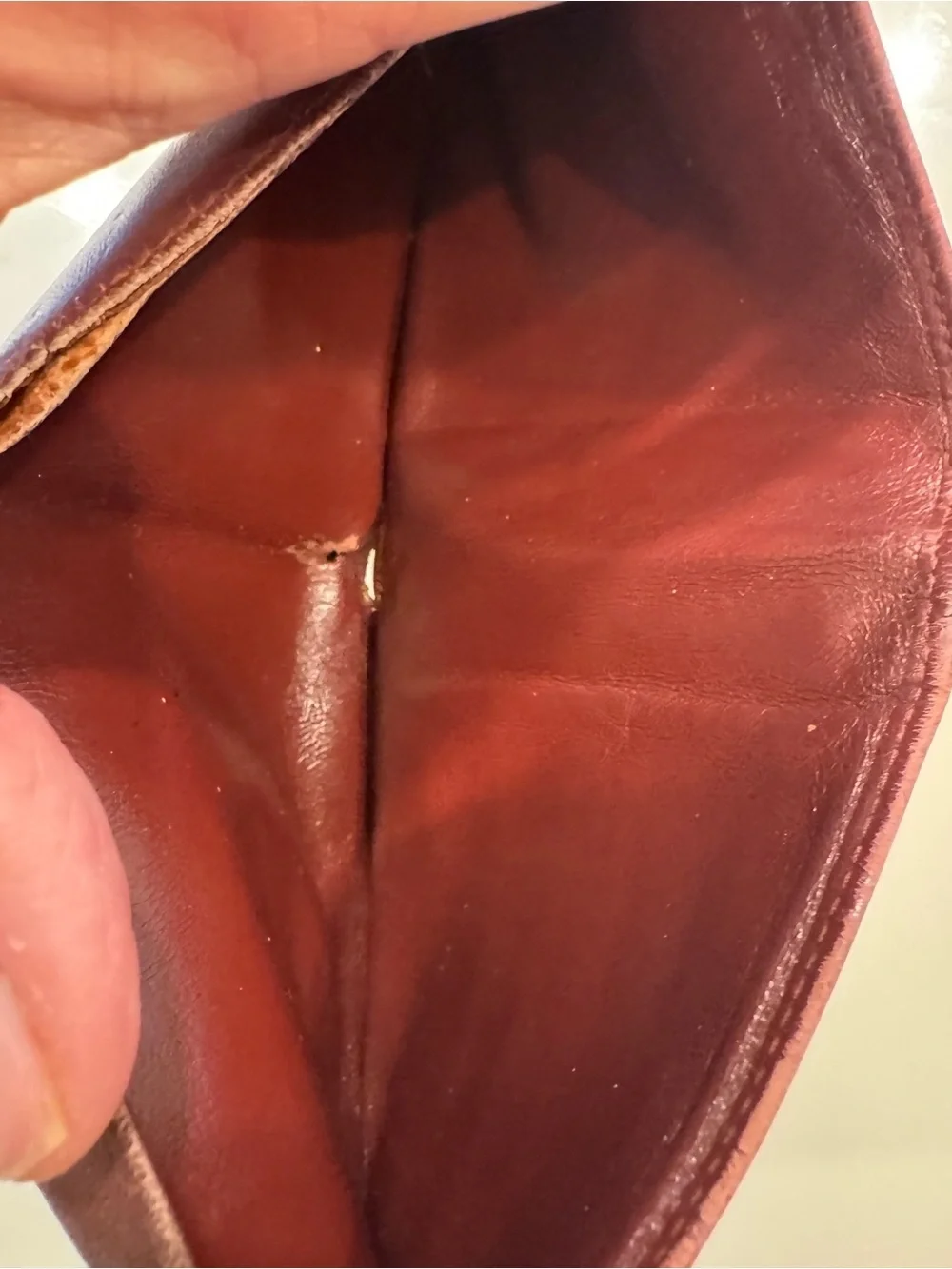 Authentic Cartier Must de Cartier Burgundy 100% Leather Wallet